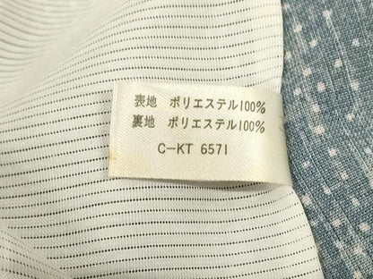 平和屋着物＊夏物　小紋　紗　舞花文　洗える着物　AABL7903jd