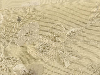 平和屋着物＊夏物　訪問着　絽　手刺繍　草花文　暈し染め　正絹　逸品　AABL7909jd