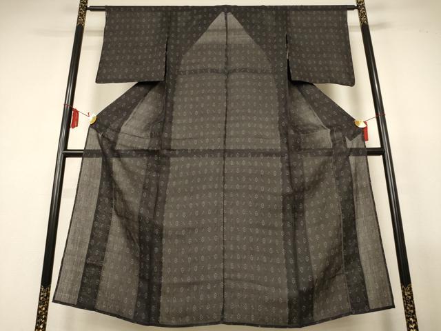 平和屋着物＊夏物　重要無形文化財　本場宮古上布　幾何学文様　苧麻　逸品　AABL7912jd