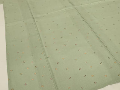 平和屋着物＊夏物　小紋　絽　舞花文　正絹　逸品　AABL7938jd