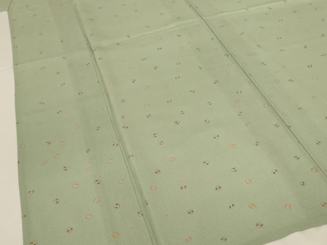平和屋着物＊夏物　小紋　絽　舞花文　正絹　逸品　AABL7938jd