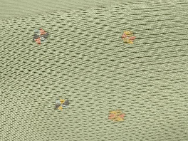 平和屋着物＊夏物　小紋　絽　舞花文　正絹　逸品　AABL7938jd