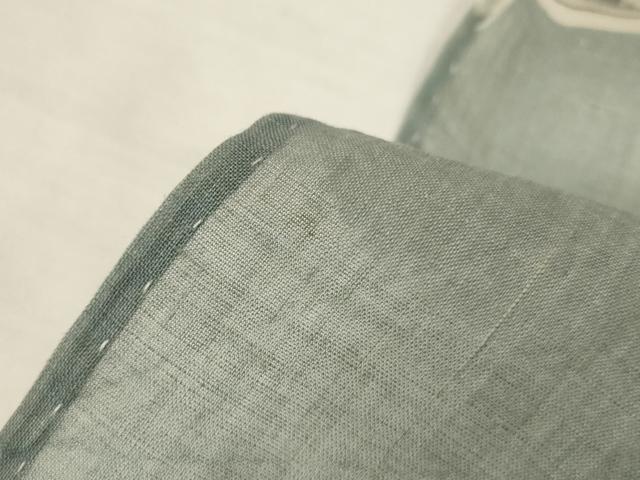 平和屋着物＊夏物　上布　魚　麻　逸品　AABL7946jd