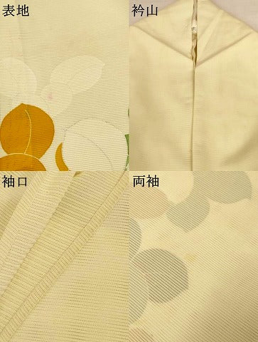 平和屋着物＊夏物　訪問着　絽　南天文　銀彩　正絹　逸品　AABL7999jd