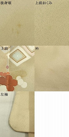 平和屋着物●訪問着　草花文　暈し染め　金彩　正絹　逸品　AABL8093fy