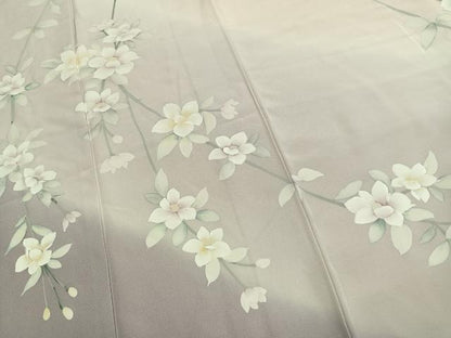 平和屋着物●訪問着　枝花文　暈し染め　正絹　逸品　AABL8099fy