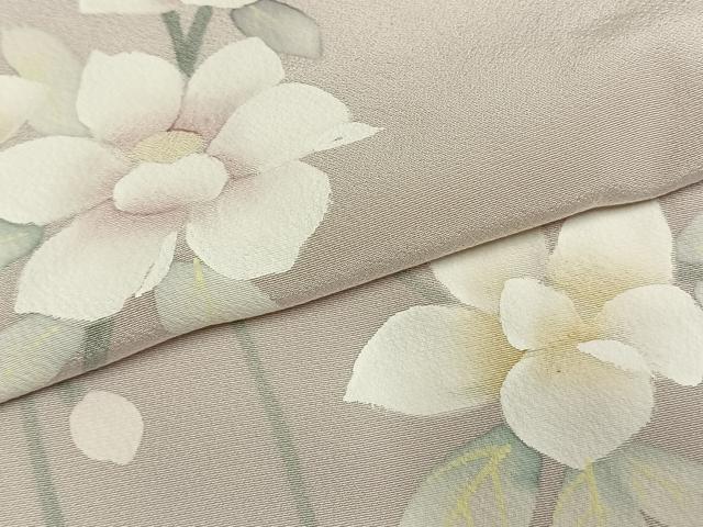 平和屋着物●訪問着　枝花文　暈し染め　正絹　逸品　AABL8099fy