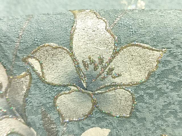 平和屋着物●訪問着　草花文　暈し染め　金彩　やまと誂製　正絹　逸品　AABL8100fy