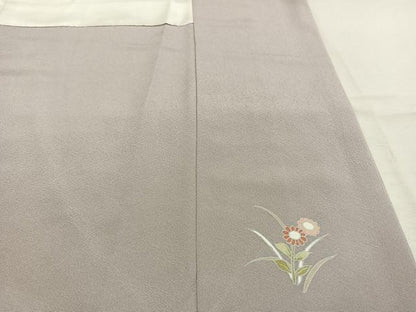 平和屋着物●訪問着　友禅　作家物　雪輪花文　暈し染め　正絹　逸品　AABL8101fy