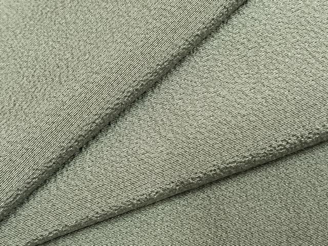 平和屋着物●上質な色無地　鼠色　正絹　逸品　AABL8113fy