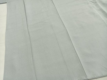 平和屋着物●上質な色無地　薄雲鼠色　正絹　逸品　未使用　AABL8118fy