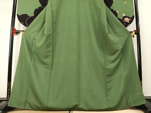 平和屋着物●小振袖　二尺袖　花蝶文　金彩　洗える着物　AABL8124fy