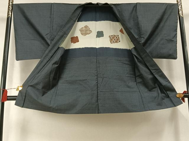 平和屋着物●男性　本場大島紬　アンサンブル　100亀甲　総詰め　正絹　逸品　AABL8147fy