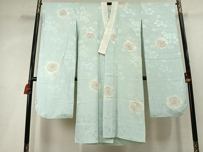 平和屋着物●振袖用長襦袢　無双仕立て　絞り　舞花文　金彩　正絹　逸品　AABL8164fy