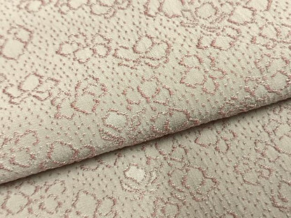平和屋着物●お召　花尽くし　正絹　逸品　AABL8188fy