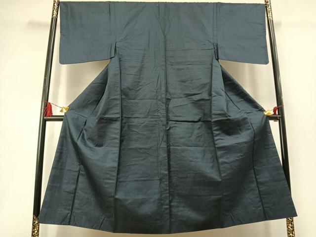 平和屋着物●男性　紬　100亀甲　総詰め　正絹　逸品　AABL8191fy