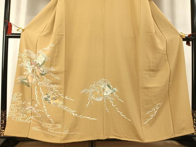 平和屋着物●訪問着　熨斗花文　金彩　ますいわ屋扱い　正絹　逸品　AABL8195fy