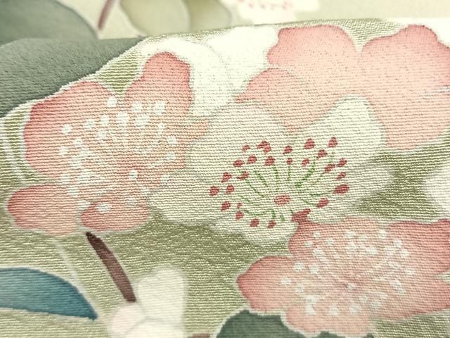 平和屋着物●訪問着　友禅　作家物　枝花文　暈し染め　正絹　逸品　AABL8211fy