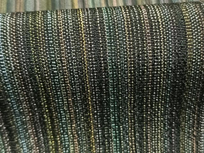 平和屋着物●本塩沢　やまだ織　200色　縞　正絹　逸品　AABL8220fy