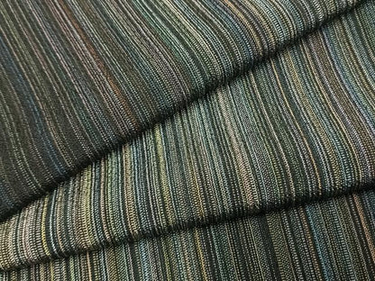 平和屋着物●本塩沢　やまだ織　200色　縞　正絹　逸品　AABL8220fy
