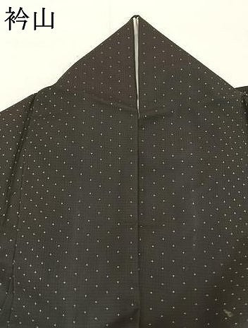 平和屋着物●本場大島紬　一元絣　黒地　正絹　逸品　AABL8244fy
