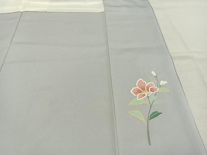 平和屋着物●訪問着　枝花文　暈し染め　金彩　正絹　逸品　AABL8247fy