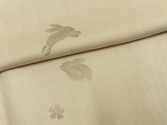 平和屋着物●訪問着　兎　舞桜文　正絹　逸品　AABL8251fy