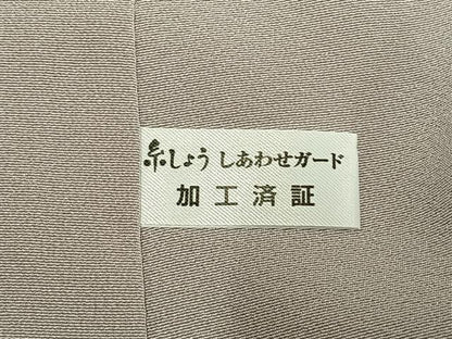 平和屋着物●本加賀友禅作家　松任いち　色留袖　草花文　暈し染め　証紙付き　正絹　逸品　AABL8258fy