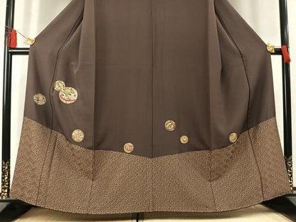 平和屋着物●訪問着　総刺繍　鞠　金糸　金彩　正絹　逸品　AABL8260fy