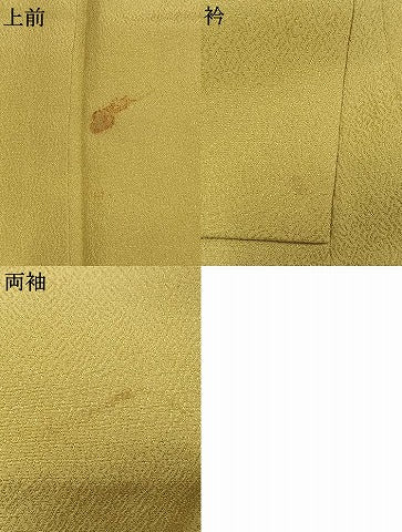 平和屋着物●訪問着　舞蝶花鳥文　暈し染め　金彩　正絹　逸品　AABL8263fy