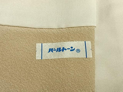 平和屋着物●中国三大刺繍　相良刺繍　総刺繍　訪問着　熨斗花文　金糸　正絹　逸品　AABL8276fy
