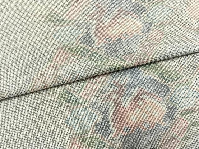 平和屋着物●本場大島紬　白大島　7マルキ　有栖川文様　正絹　逸品　未使用　AABL8277fy