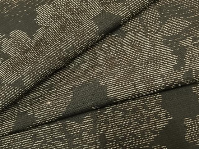 平和屋着物●本場大島紬　扇面花文　正絹　逸品　AABL8296fy
