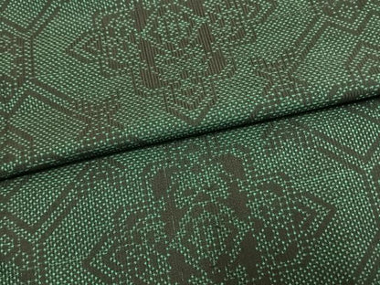 平和屋着物●本場大島紬　7マルキ　吉祥花文　正絹　逸品　AABL8300fy