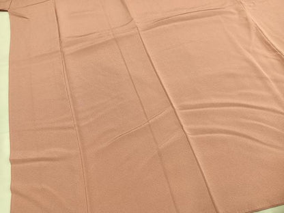 平和屋着物●上質な色無地　宍色　正絹　逸品　AABL8321fy