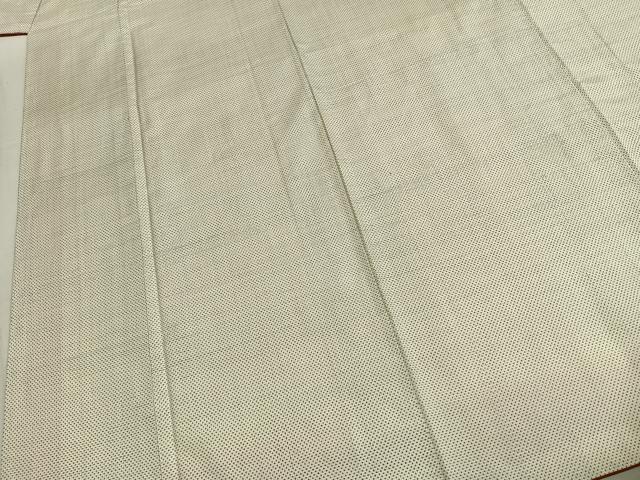 平和屋着物●本場大島紬　白大島　一元絣　正絹　逸品　AABL8328fy