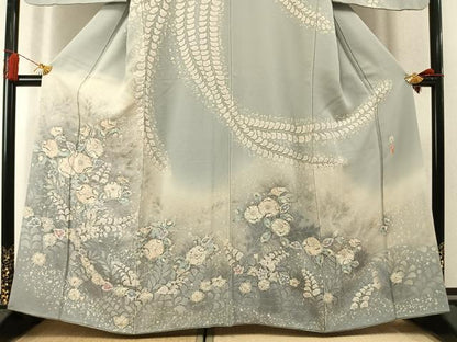 平和屋着物●訪問着　作家物　絞り　辻が花　暈し染め　正絹　逸品　AABL8335fy