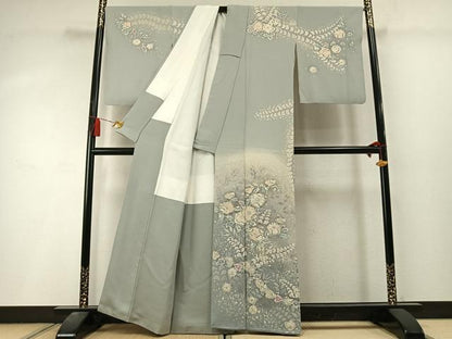 平和屋着物●訪問着　作家物　絞り　辻が花　暈し染め　正絹　逸品　AABL8335fy