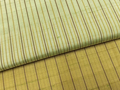 平和屋着物●訪問着　紬地　縞　正絹　逸品　AABL8339fy