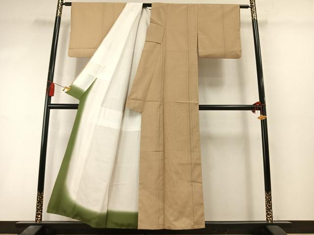 平和屋着物●訪問着　縞　正絹　逸品　AABL8347fy