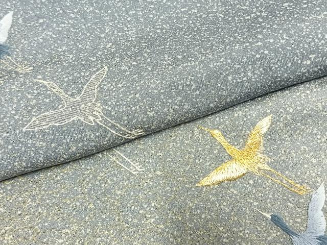 平和屋着物●色留訪問着　総刺繍　飛鳥文　暈し染め　金銀糸　さが美扱い　正絹　逸品　未使用　AABL8356fy