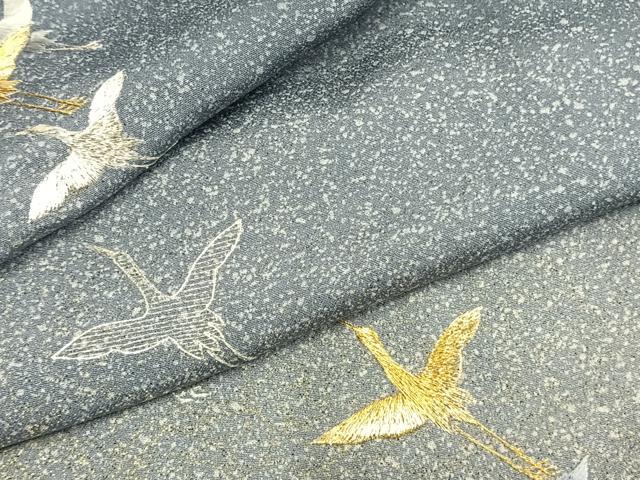 平和屋着物●色留訪問着　総刺繍　飛鳥文　暈し染め　金銀糸　さが美扱い　正絹　逸品　未使用　AABL8356fy