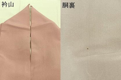 平和屋着物●上質な色無地　虹色　正絹　逸品　AABL8392fy