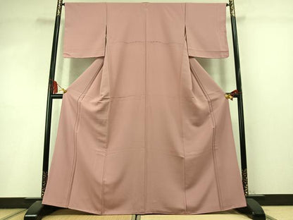 平和屋着物●上質な色無地　虹色　正絹　逸品　AABL8392fy