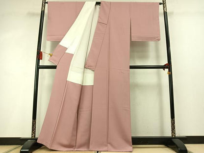 平和屋着物●上質な色無地　虹色　正絹　逸品　AABL8392fy