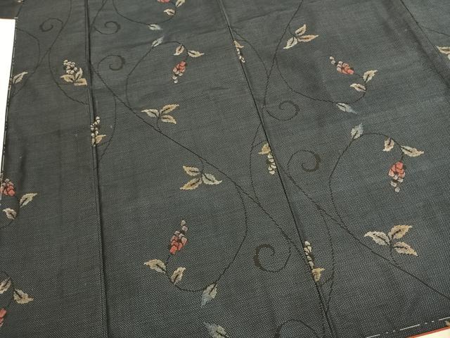 平和屋着物●本場大島紬　9マルキ　南天文　正絹　逸品　未使用　AABL8401fy