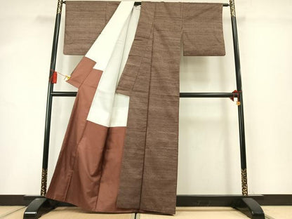 平和屋着物●本場大島紬　7マルキ　正絹　逸品　AABL8402fy