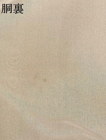 平和屋着物●上質な色無地　寿光織　枝花地紋　曙色　反端付き　正絹　逸品　AABL8413fy