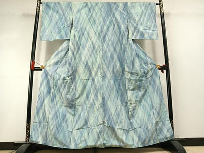 平和屋着物●上質な紬　霞文　正絹　逸品　未使用　AABL8419fy