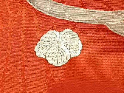 平和屋着物●豪華振袖　駒刺繍　枝松文　金糸　金彩　正絹　逸品　AABL8437fy